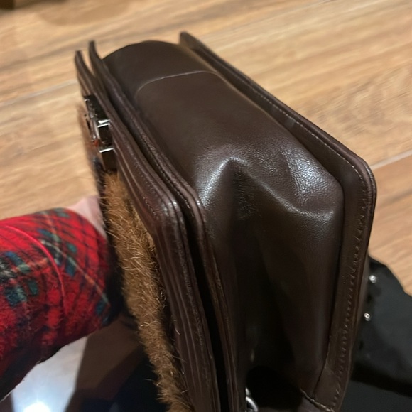 Hardly used Chanel Paris-Edinburgh Celtic Goat Fur Medium Boy Bag - Picture 8 of 17